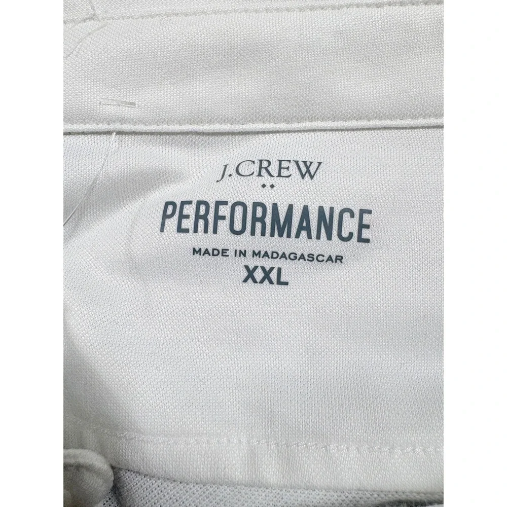 NWT XXL J.Crew Men's Performance Knit Oxford Shirt White
